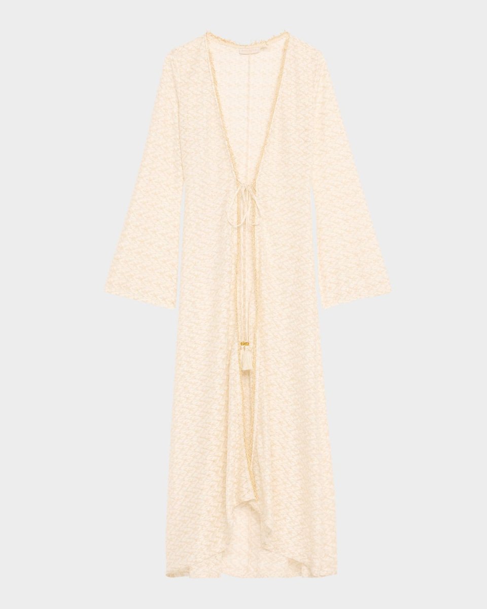 Fatima Metallic Knit Coverup
